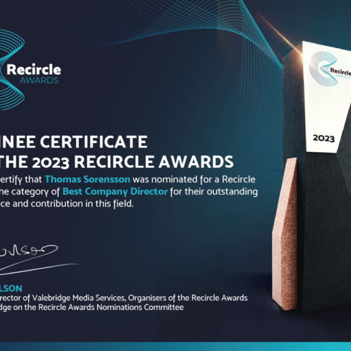 Enviro Recircle Awards nomination